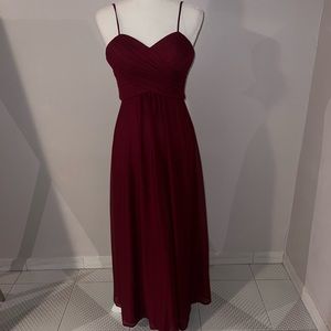 Kleinfeld Long Cranberry Dress Size 2
